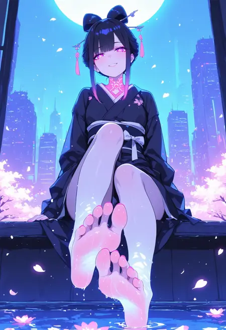 Beautiful toes with nude polish resting on blanket, calm intimate scene, aesthetic foot fetish picture